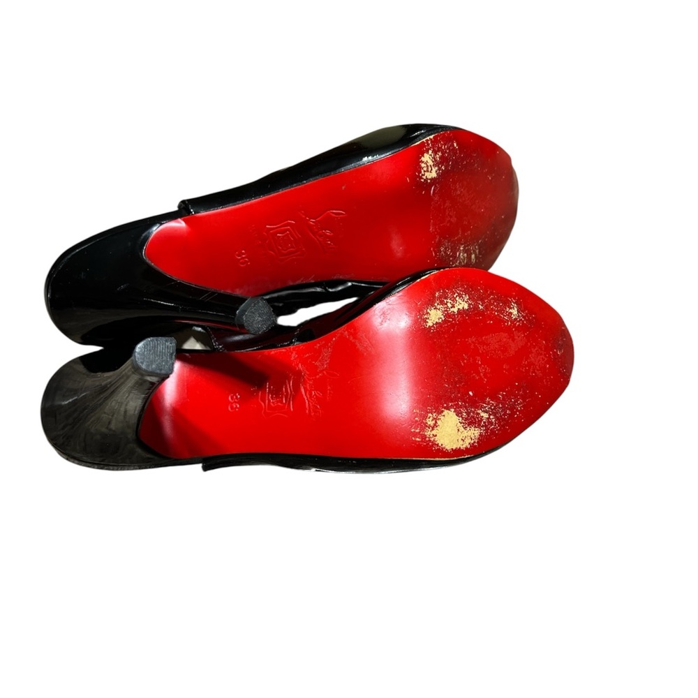 Christian Louboutin Peep Toe Slingbacks - Picture 5 of 7